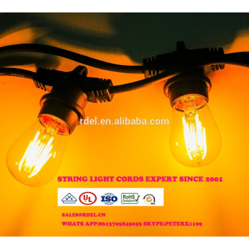 SL-52 Waterproof 15M 15 sockets String Lighting Commercial Grade E26 E27 Holiday LED String Light